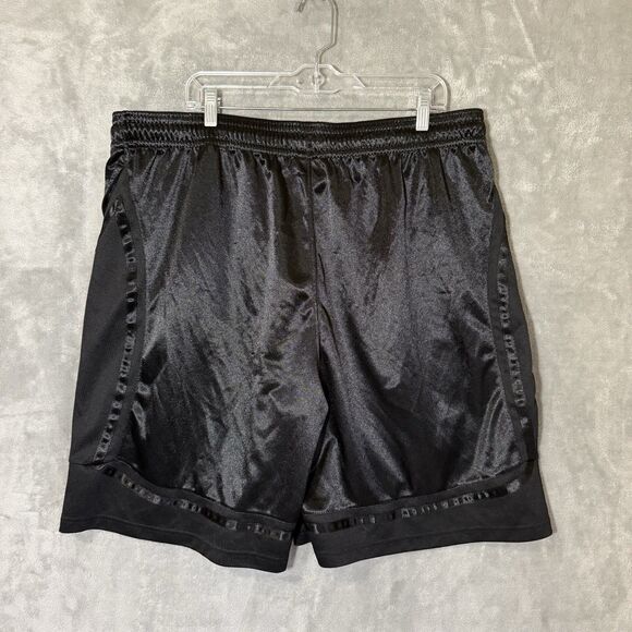 Silky Dazzle Black Basketball AND1 AND 1 Shorts Men Size 3XL Vintage Y2K - Picture 3 of 8
